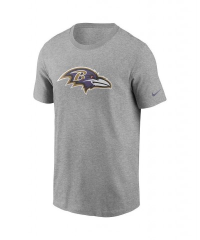 Men's Heathered Gray Baltimore Ravens Primary Logo T-shirt $24.29 T-Shirts