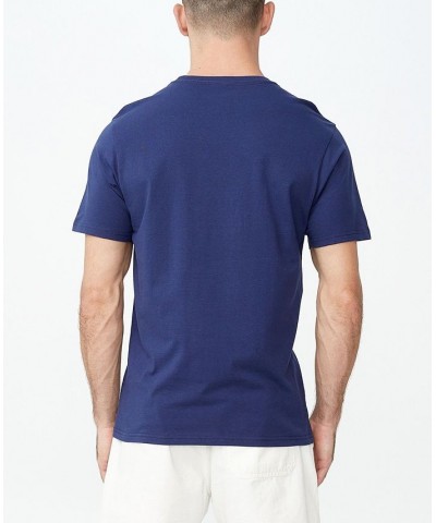 Men's Tbar Art T-shirt Blue $14.70 T-Shirts