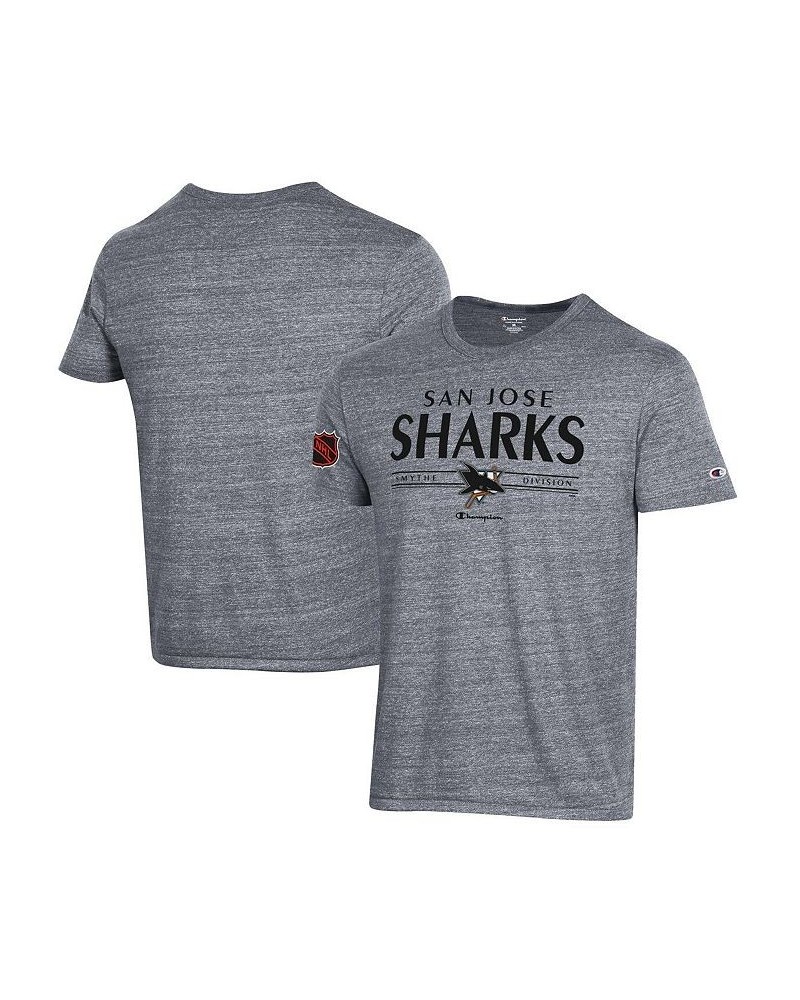 Men's Gray San Jose Sharks Tri-Blend T-shirt $23.59 T-Shirts