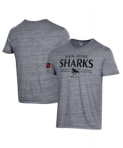 Men's Gray San Jose Sharks Tri-Blend T-shirt $23.59 T-Shirts