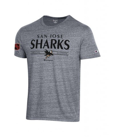 Men's Gray San Jose Sharks Tri-Blend T-shirt $23.59 T-Shirts