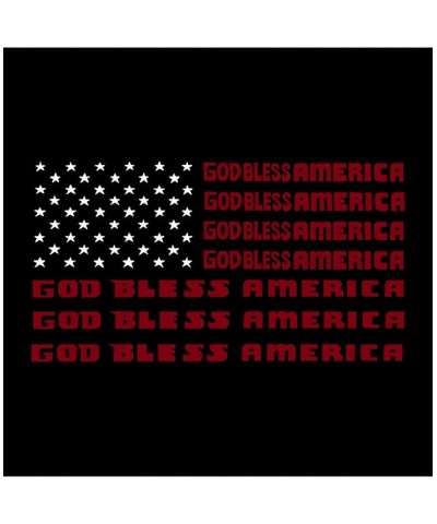 Men's Raglan Word Art T-shirt - God Bless America Black $20.70 T-Shirts