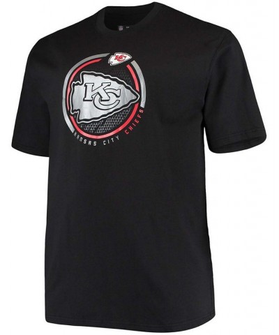 Men's Big and Tall Black Kansas City Chiefs Color Pop T-shirt $18.00 T-Shirts