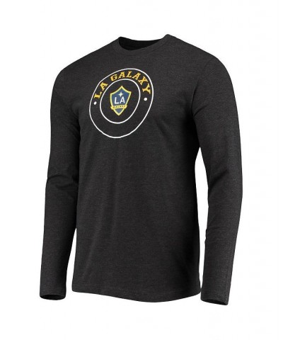 Men's Black, Gold LA Galaxy Meter Long Sleeve T-shirt and Pants Sleep Set $26.00 Pajama