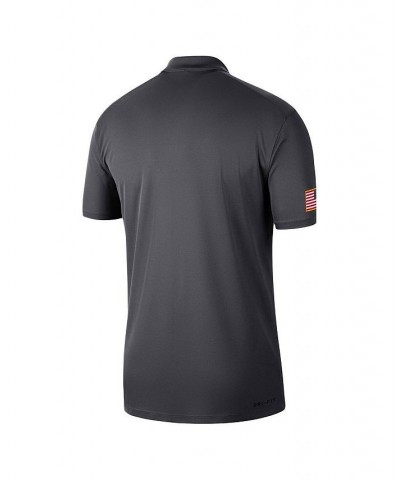 Men's Anthracite Texas Longhorns Victory Military-Inspired Appreciation Performance Polo Shirt $42.89 Polo Shirts