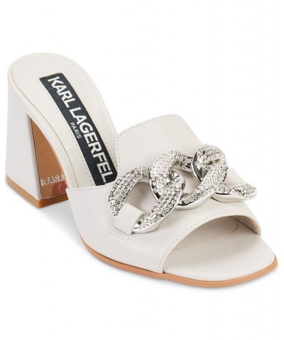 Women's Sian Embellished Dress Sandals White $62.01 Shoes