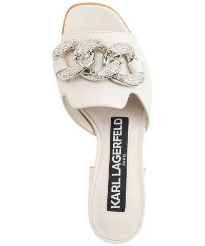 Women's Sian Embellished Dress Sandals White $62.01 Shoes