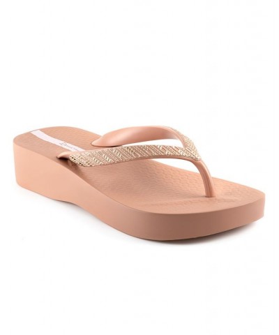 Women's Mesh VIII Comfort Platform Sandals Pink $18.45 Shoes