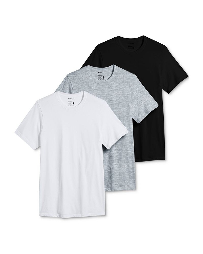 Men's 3-Pk. Stretch Crewneck T-Shirts Brown $15.81 Undershirt