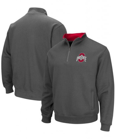 Men's Charcoal Ohio State Buckeyes Tortugas Team Logo Quarter-Zip Jacket $34.79 Sweatshirt