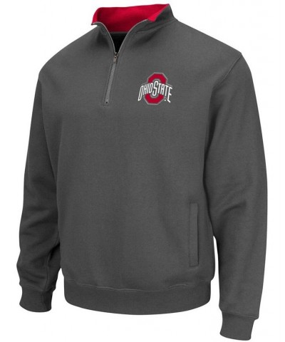 Men's Charcoal Ohio State Buckeyes Tortugas Team Logo Quarter-Zip Jacket $34.79 Sweatshirt