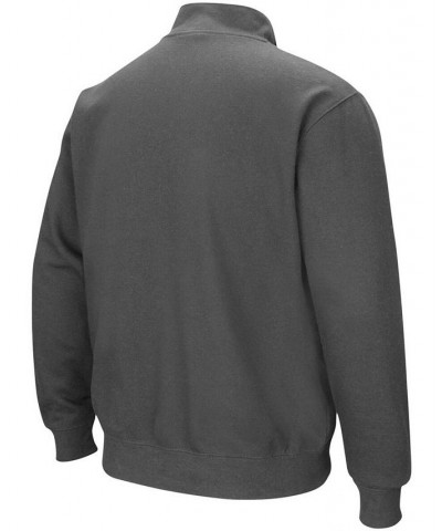 Men's Charcoal Ohio State Buckeyes Tortugas Team Logo Quarter-Zip Jacket $34.79 Sweatshirt