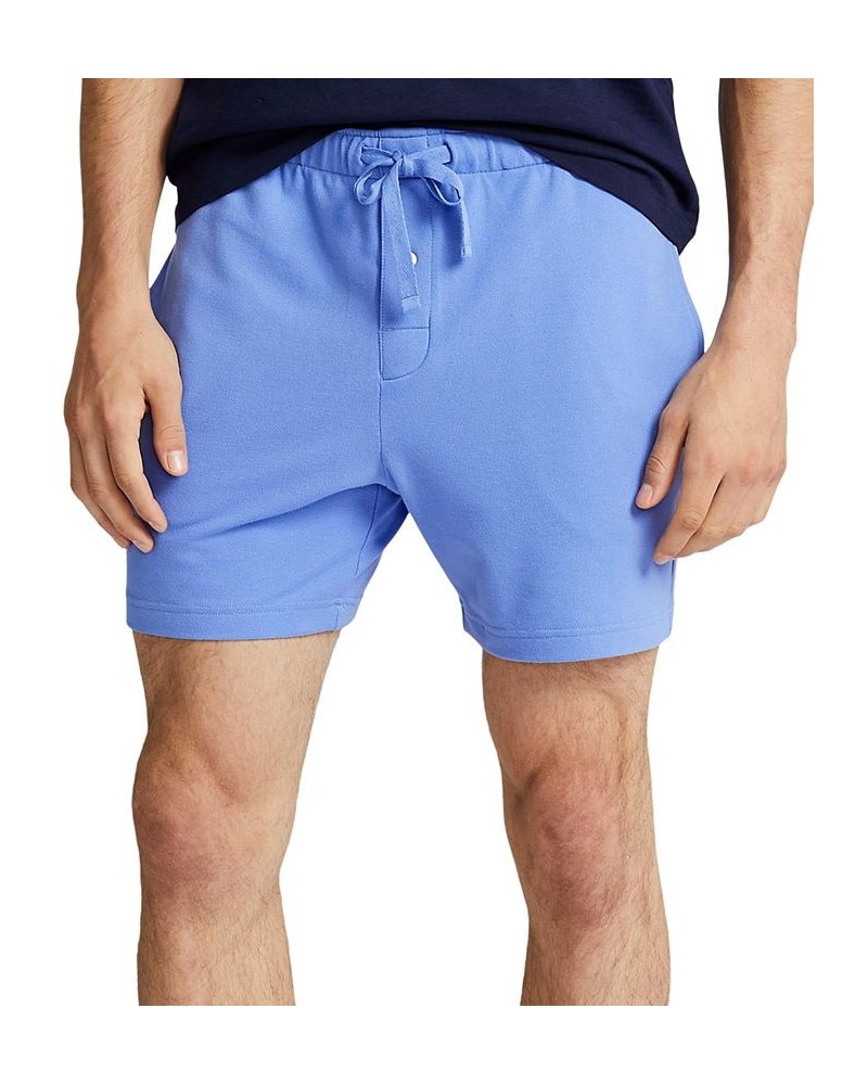 Men's Cotton-Blend Nautical-Inspired Printed Sleep Shorts Vintage Anchor Print $21.50 Pajama