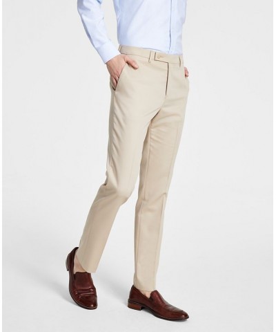 Men's Modern-Fit Solid Dress Pants Tan/Beige $19.24 Pants