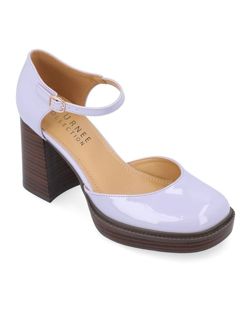 Women's Sophilynn Platform Heels Purple $41.00 Shoes