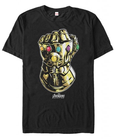 Marvel Men's Avengers Infinity War The Mighty Gauntlet Short Sleeve T-Shirt Black $17.15 T-Shirts