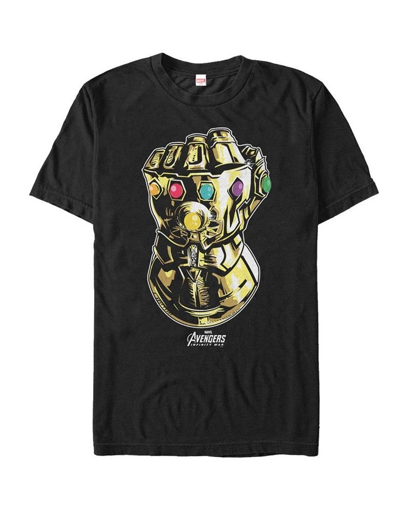 Marvel Men's Avengers Infinity War The Mighty Gauntlet Short Sleeve T-Shirt Black $17.15 T-Shirts