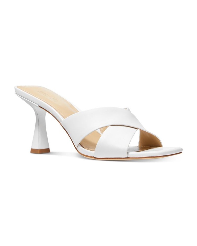 Women's Clara Slip-On Crisscross Slide Sandals White $48.60 Shoes