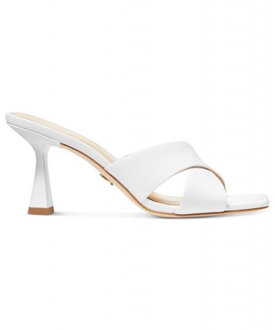 Women's Clara Slip-On Crisscross Slide Sandals White $48.60 Shoes