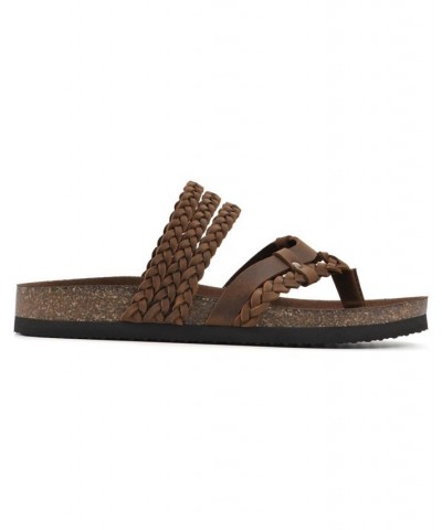 Women's Hangout Footbeds Sandals Brown $34.50 Shoes