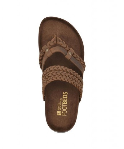 Women's Hangout Footbeds Sandals Brown $34.50 Shoes