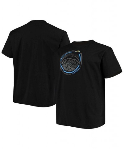 Men's Big and Tall Black Los Angeles Chargers Color Pop T-shirt $18.35 T-Shirts