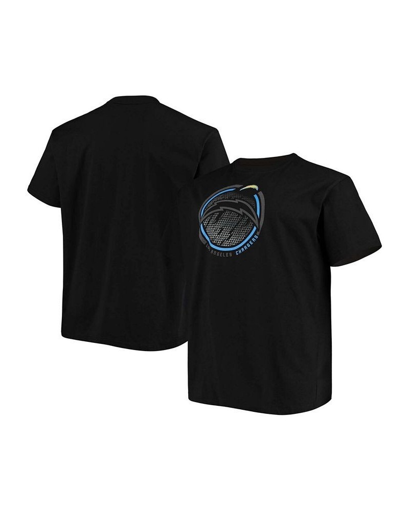 Men's Big and Tall Black Los Angeles Chargers Color Pop T-shirt $18.35 T-Shirts