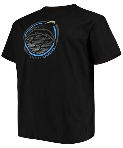 Men's Big and Tall Black Los Angeles Chargers Color Pop T-shirt $18.35 T-Shirts