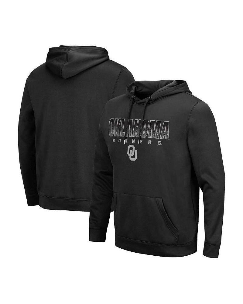 Men's Black Oklahoma Sooners Blackout 3.0 Pullover Hoodie $27.30 Sweatshirt