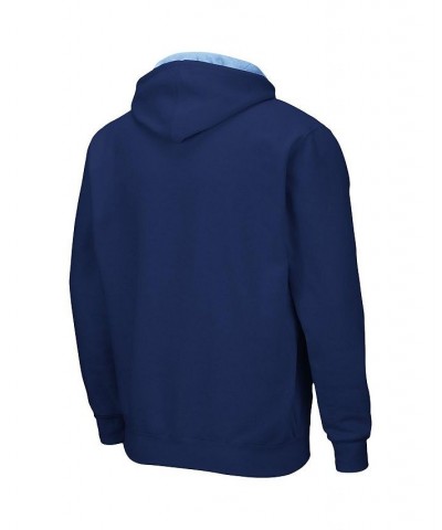 Men's Navy Rhode Island Rams Arch and Logo 3.0 Full-Zip Hoodie $19.74 Sweatshirt