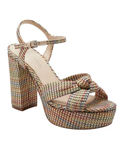 Women's Deren Platform High Heel Sandals PD03 $52.32 Shoes