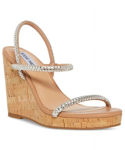 Women's Udell Rhinestone Strappy Wedge Sandals Multi $55.93 Shoes