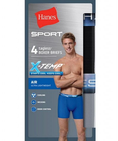 Men's Ultimate 4pk. Sport Boxer Briefs Multi $12.90 Underwear