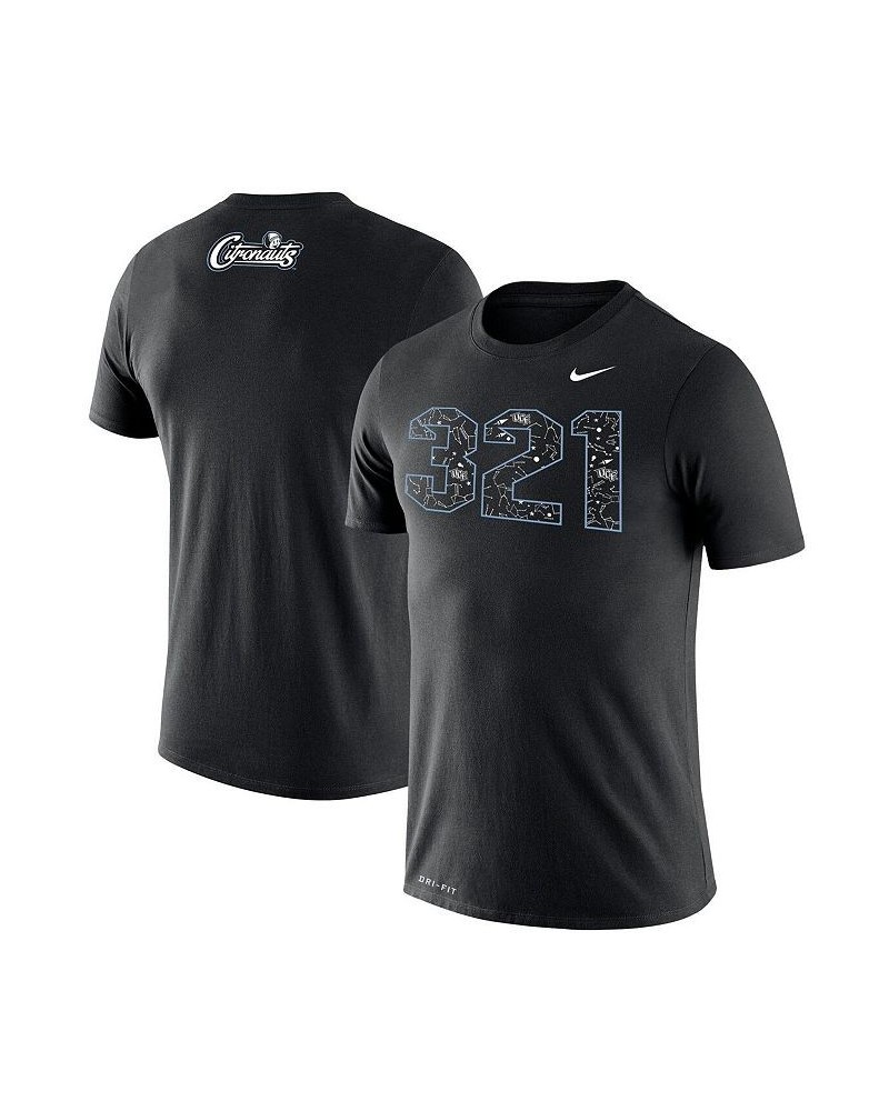 Men's Black UCF Knights 321 Space Game Legend Performance T-shirt $21.15 T-Shirts