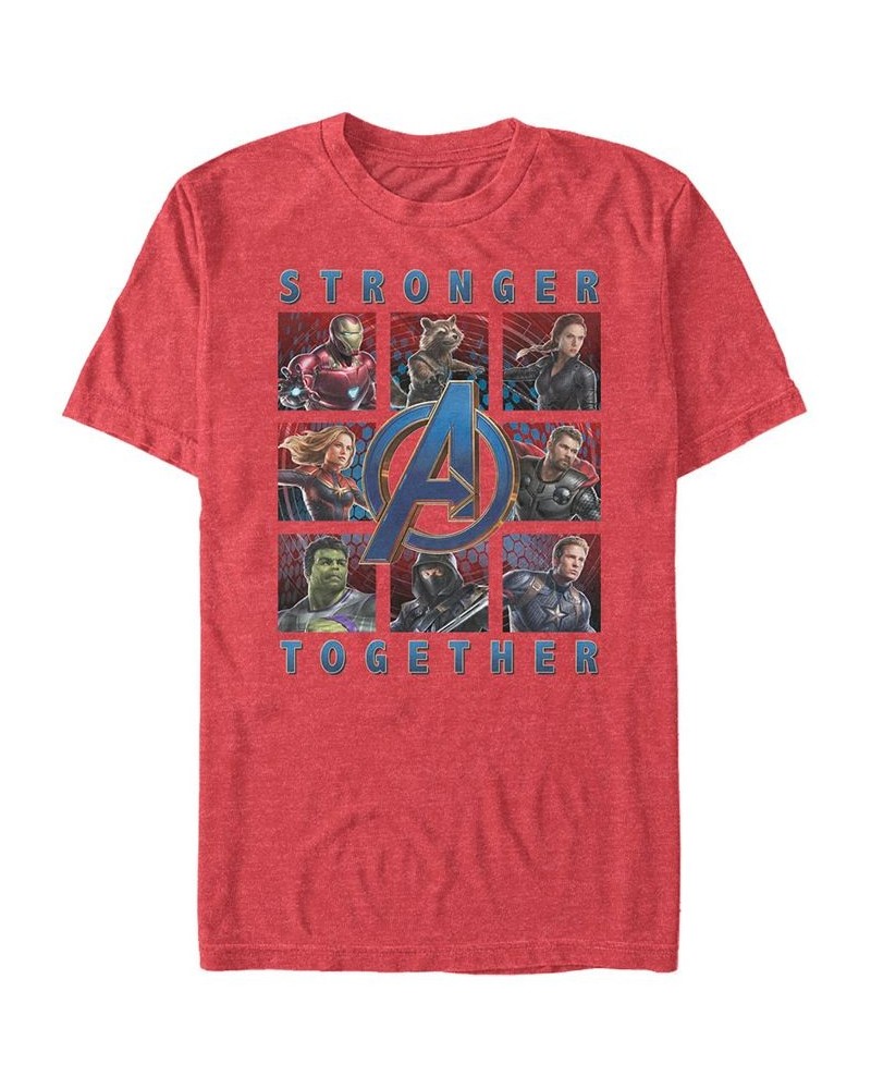 Marvel Men's Avengers Endgame Stronger Together Boxes, Short Sleeve T-shirt Red $19.94 T-Shirts