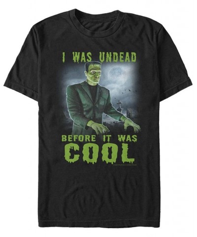 Universal Monsters Cool Frank Men's Short Sleeve T-shirt Black $19.24 T-Shirts