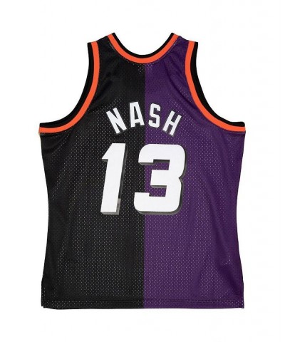 Men's Steve Nash Purple, Black Phoenix Suns Big and Tall Hardwood Classics 1996-97 Split Swingman Jersey $54.00 Jersey