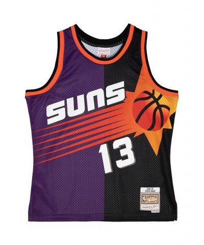 Men's Steve Nash Purple, Black Phoenix Suns Big and Tall Hardwood Classics 1996-97 Split Swingman Jersey $54.00 Jersey