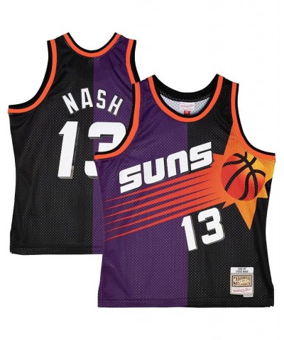 Men's Steve Nash Purple, Black Phoenix Suns Big and Tall Hardwood Classics 1996-97 Split Swingman Jersey $54.00 Jersey