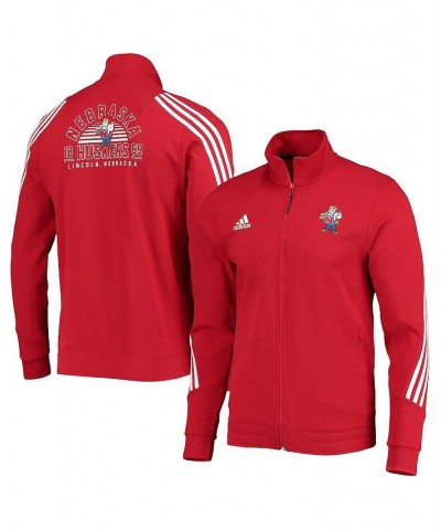 Men's Scarlet Nebraska Huskers Fashion Full-Zip Track Jacket $40.80 Jackets