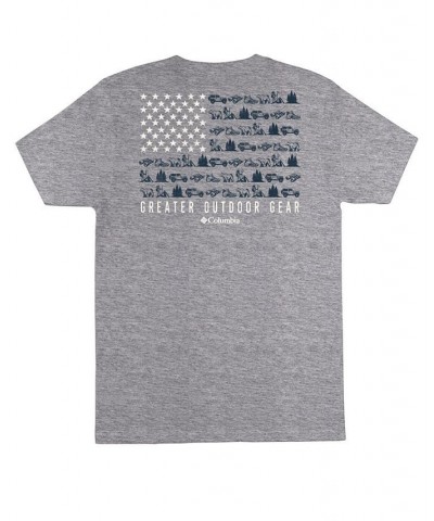 Men's Starter Short Sleeve T-shirt Gray $11.25 T-Shirts