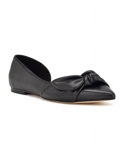 Women's Bannie D'orsay Pointy Toe Dress Flats Black $51.48 Shoes