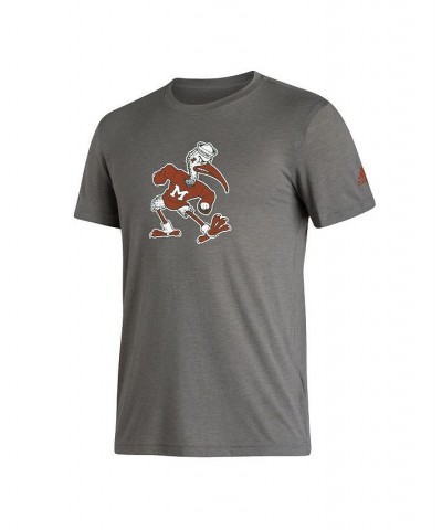 Men's Gray Miami Hurricanes Basics Heritage Tri-Blend T-shirt $22.94 T-Shirts