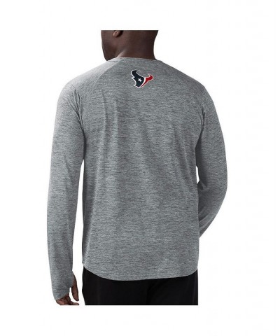 Men's Gray Houston Texans Base Long Sleeve T-shirt $31.50 T-Shirts