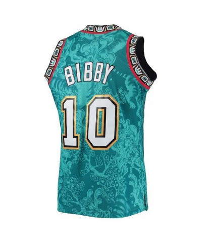 Men's Mike Bibby Turquoise Vancouver Grizzlies Hardwood Classics 1998-99 Lunar New Year Swingman Jersey $57.75 Jersey