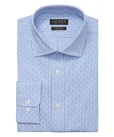 Men's UltraFlex Stretch Regular Fit Wrinkle Resistant Dress Shirt Blue $25.73 Dress Shirts