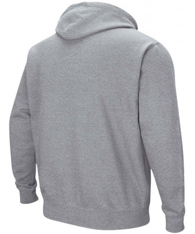 Men's Heather Gray Kent State Golden Flashes Arch and Logo Pullover Hoodie $24.07 Sweatshirt