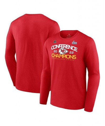 Men's Branded Red Kansas City Chiefs 2022 AFC Champions Shadow Cast Long Sleeve T-shirt $21.00 T-Shirts