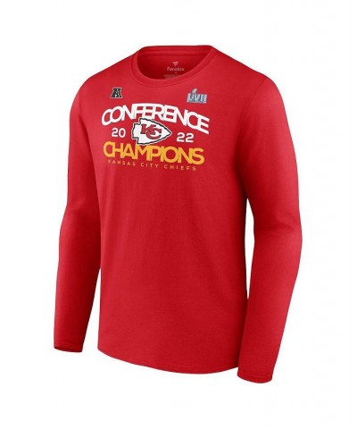 Men's Branded Red Kansas City Chiefs 2022 AFC Champions Shadow Cast Long Sleeve T-shirt $21.00 T-Shirts