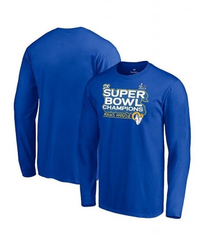 Men's Branded Royal Los Angeles Rams Super Bowl LVI Champions Big Tall Parade Long Sleeve T-shirt $19.27 T-Shirts